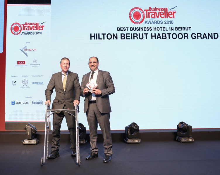 Hilton Beirut Habtoor Grand celebrates the prestigious award for ‘Best Business Hotel in Beirut’